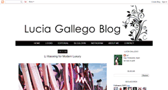 Desktop Screenshot of luciagallegoblog.com